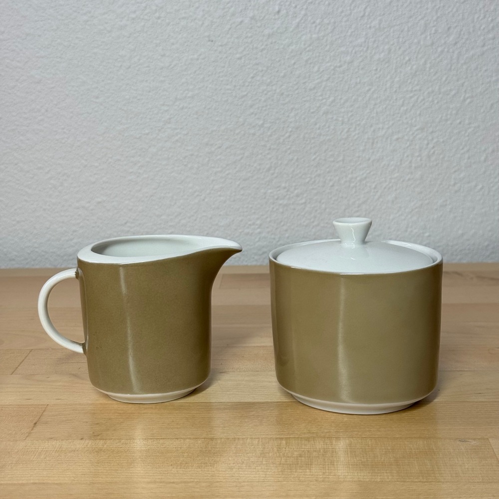 Seltmann Weiden Bavaria Christian Creamer and Sugar Bowl Set Western Germany MCM